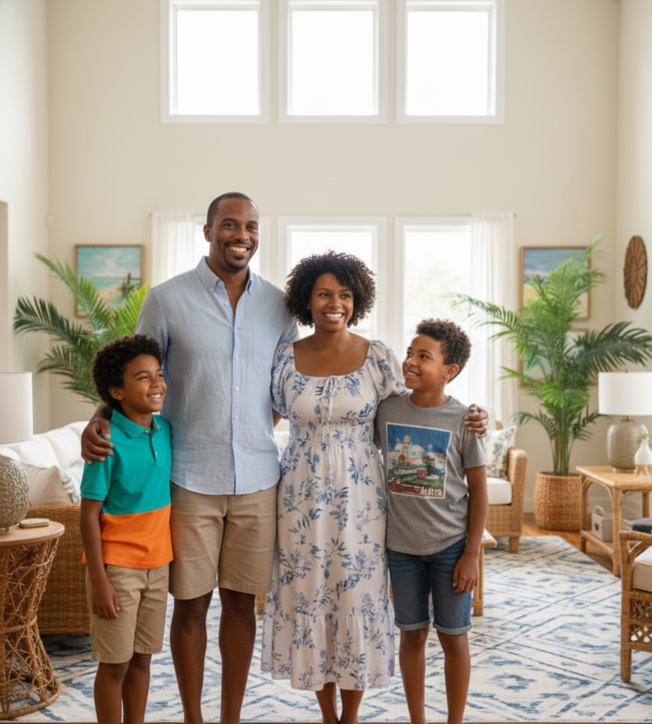 Happy Florida home buyers closing with Jhenesis Mortgage