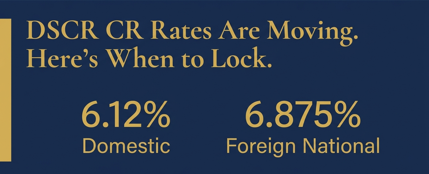 DSCR loan rates are moving in May 2026 — Jhenesis Mortgage Florida investor update on rate volatility and when to lock