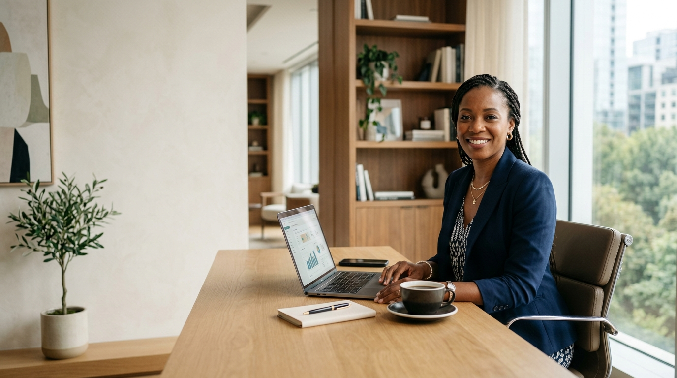 Self-employed borrower reviewing bank statements for a home loan
