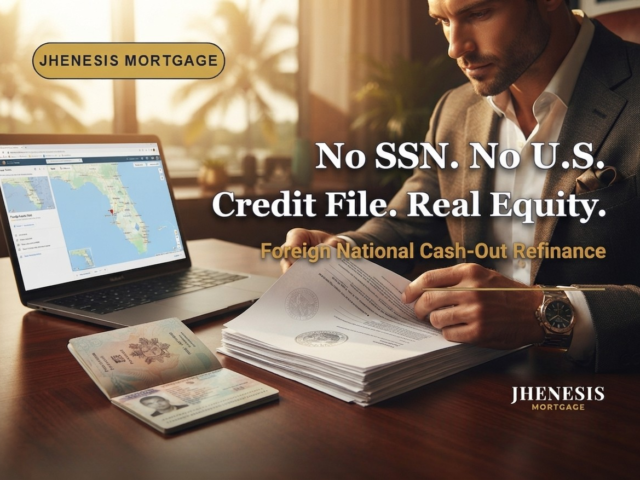 Foreign National Cash-Out Refinance: Access Your U.S. Property Equity Without a U.S. Credit History