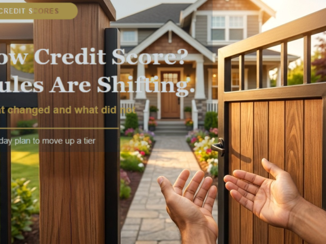 Credit Score Too Low for a Mortgage? What Is Changing, What Is Not, and Your Next Move
